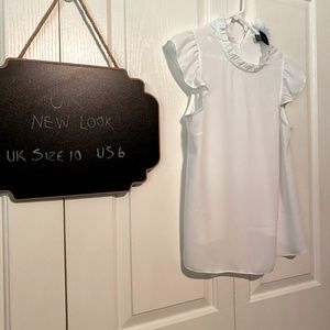 Chiffon cap sleeve top